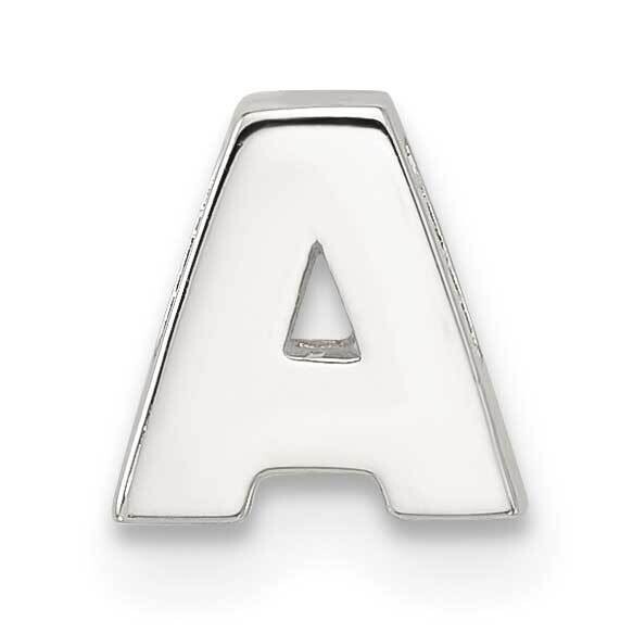 E-Coated Letter A Slide Charm Sterling Silver QC11488A, MPN: QC11488A,