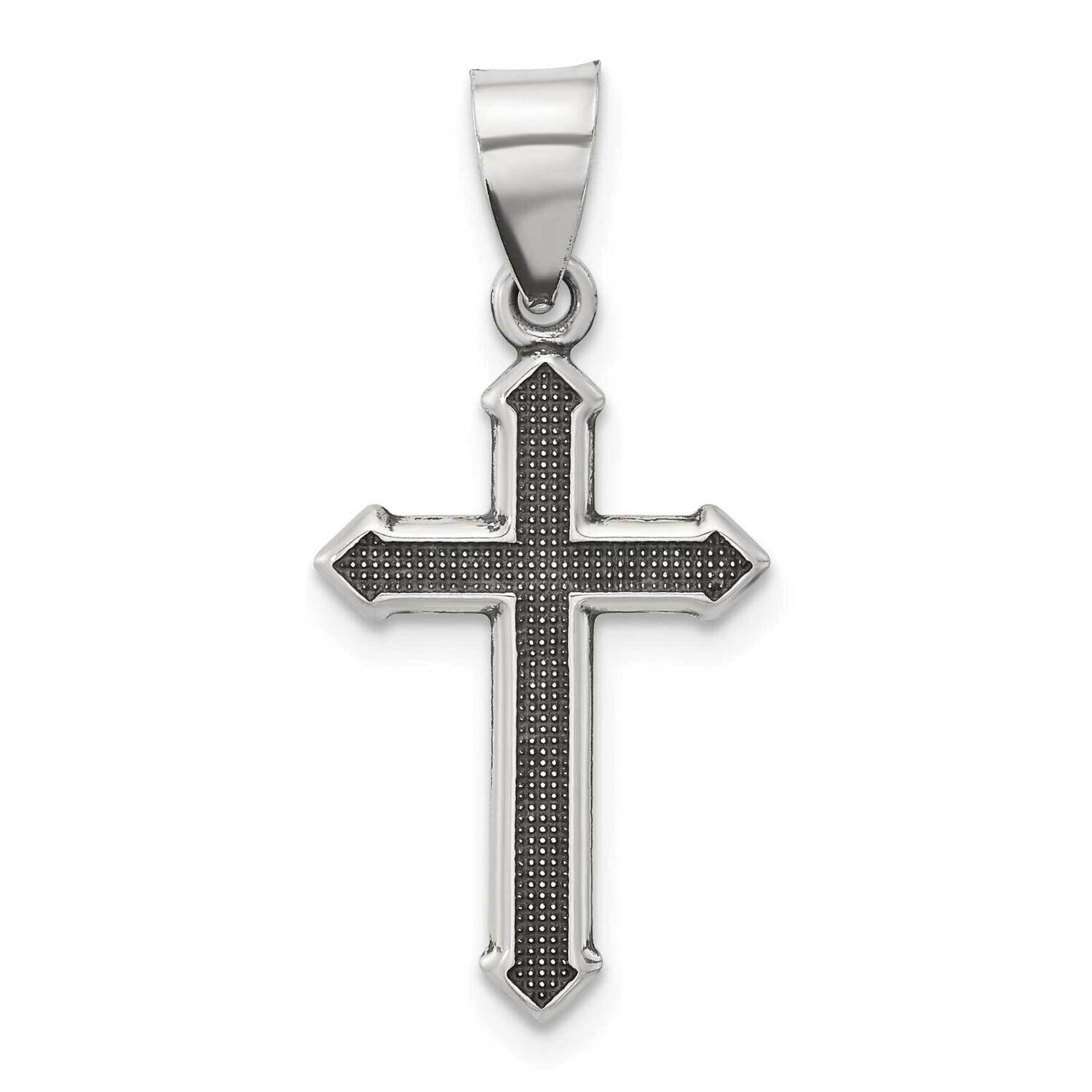 Antiqued Textured Cross Pendant Sterling Silver QC11415 by Men&#39;s Jewelry and Accessories, MPN: QC11…