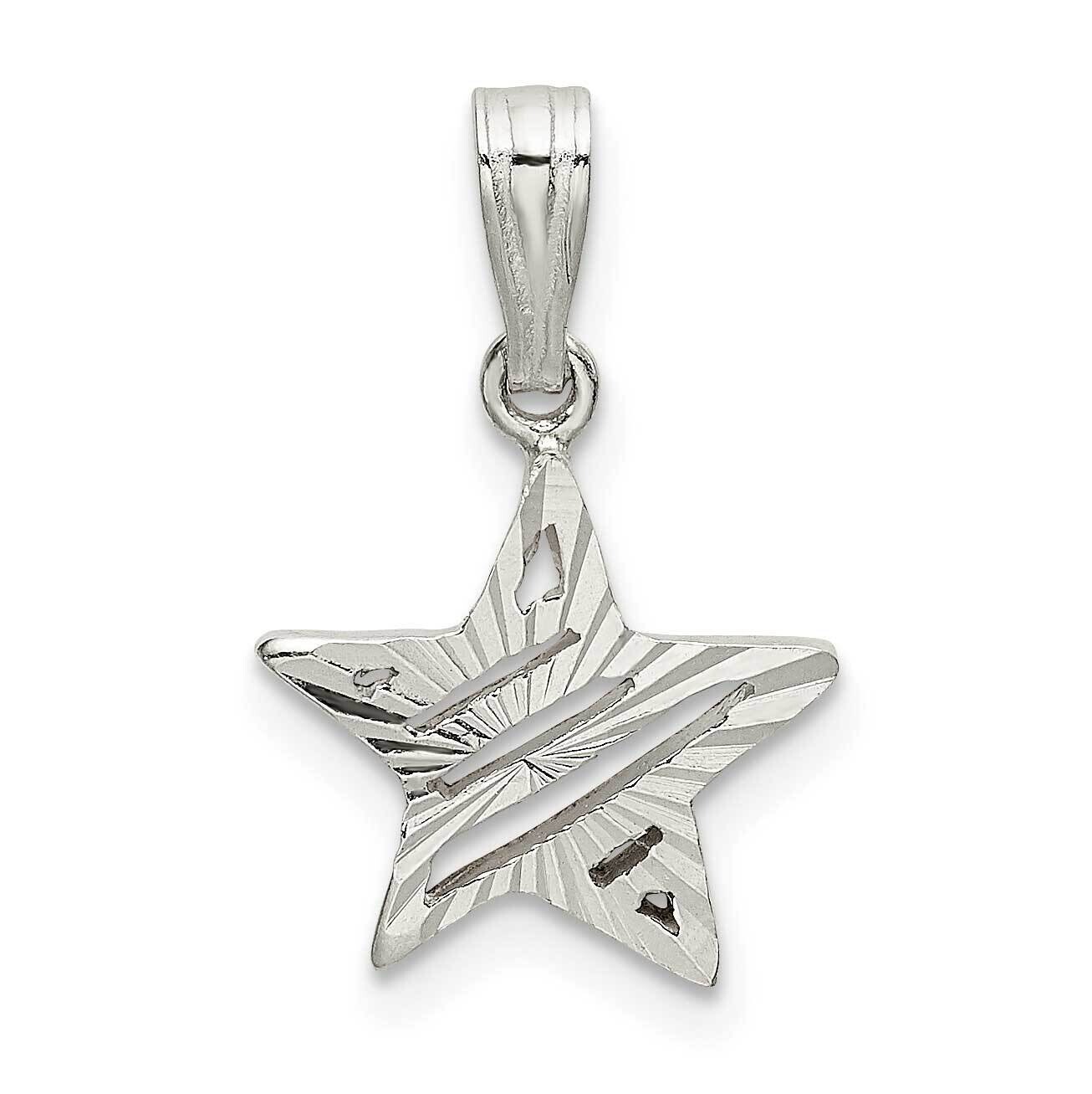 Star Charm Sterling Silver QC9754, MPN: QC9754,