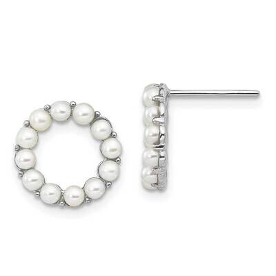 2-2.5mm Button Fwc Pearl Earrings Sterling Silver Rhodium-Plated QE15465, MPN: QE15465, 196904156902