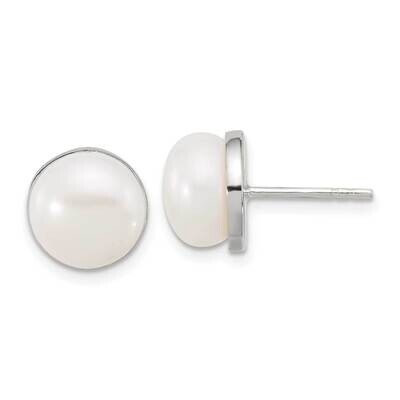 Freshwater Cultured Pearl Post Earrings Sterling Silver Polished QE17216, MPN: QE17216,