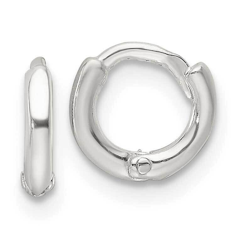 Hinged Hoop Earrings Sterling Silver Polished QE16962, MPN: QE16962,