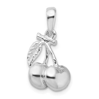 3D Cherries Pendant Sterling Silver Polished QC9798, MPN: QC9798, 637218145621
