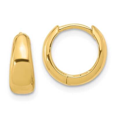 Gold-Tone 12X5mm Huggie Hoop Earrings Sterling Silver QE16970GP, MPN: QE16970GP,