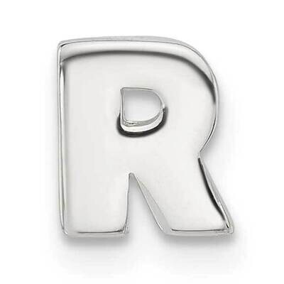 E-Coated Letter R Slide Charm Sterling Silver QC11488R, MPN: QC11488R,