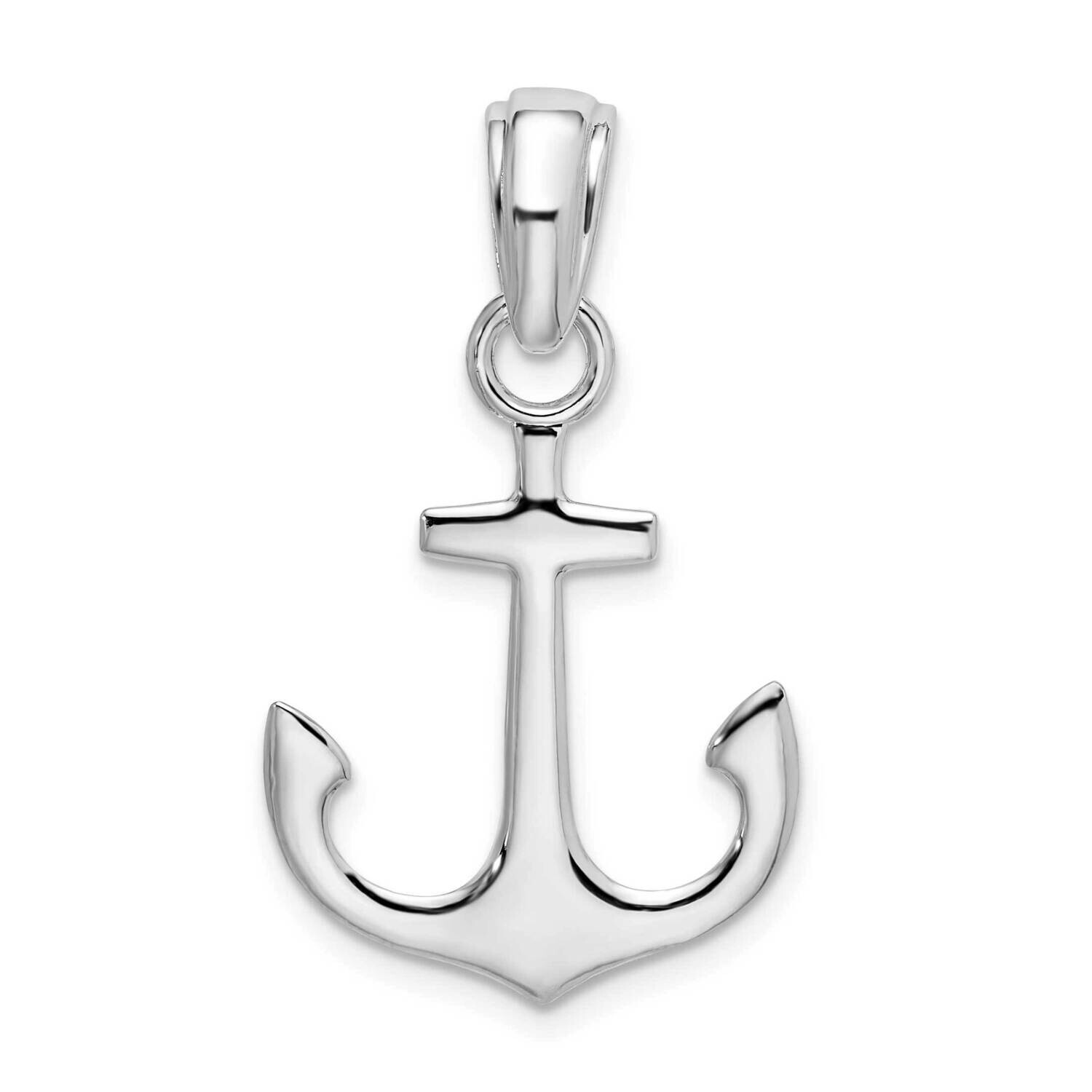 Anchor Pendant Sterling Silver Polished QC9879