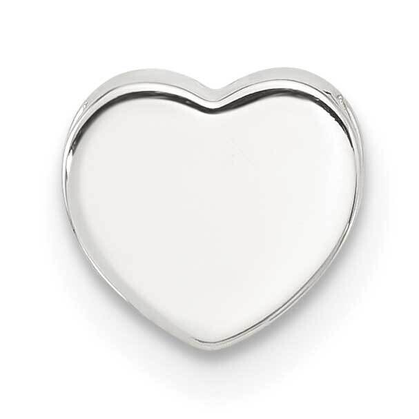 E-Coated Heart Slide Charm Sterling Silver QC11491, MPN: QC11491,