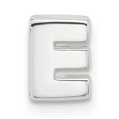 E-Coated Letter E Slide Charm Sterling Silver QC11488E, MPN: QC11488E,