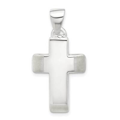 Polished Cross Pendant Sterling Silver Satin QC11392 by Men&#39;s Jewelry and Accessories, MPN: QC11392,