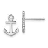 Mini Anchor Post Earrings Sterling Silver Polished QE15482, MPN: QE15482, 637218160174