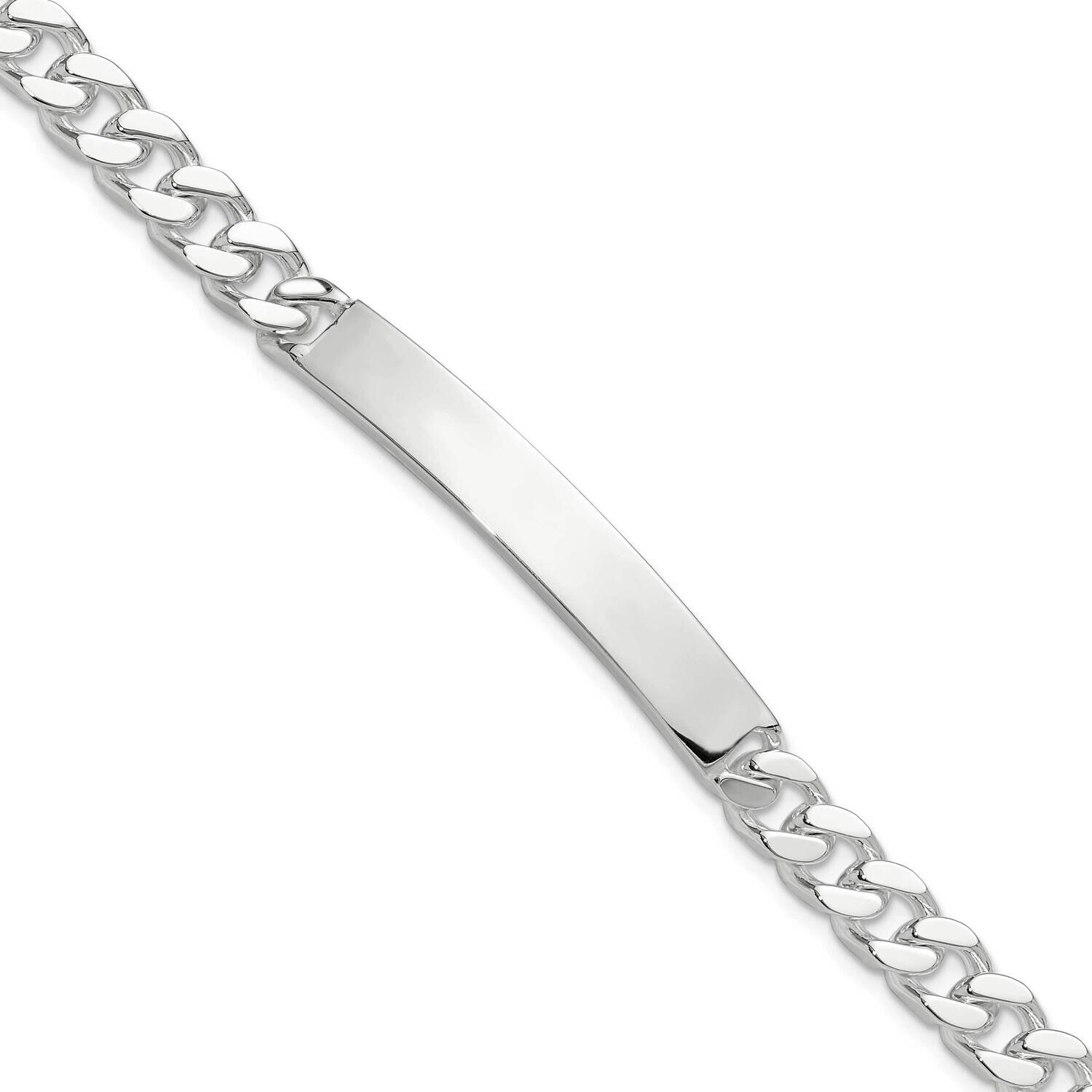 8 Inch Curb Id Bracelet Sterling Silver QID241-8 by Men&#39;s Jewelry and Accessories, MPN: QID241-8,