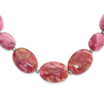 Multi Stone 18.5 Inch 2 Inch Extension Necklace Sterling Silver QH5671-18.5, MPN: QH5671-18.5,