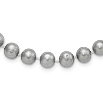 Rhodium 8-9mm Grey Fwc Pearl Necklace Sterling Silver QH5163-16, MPN: QH5163-16, 191101109638