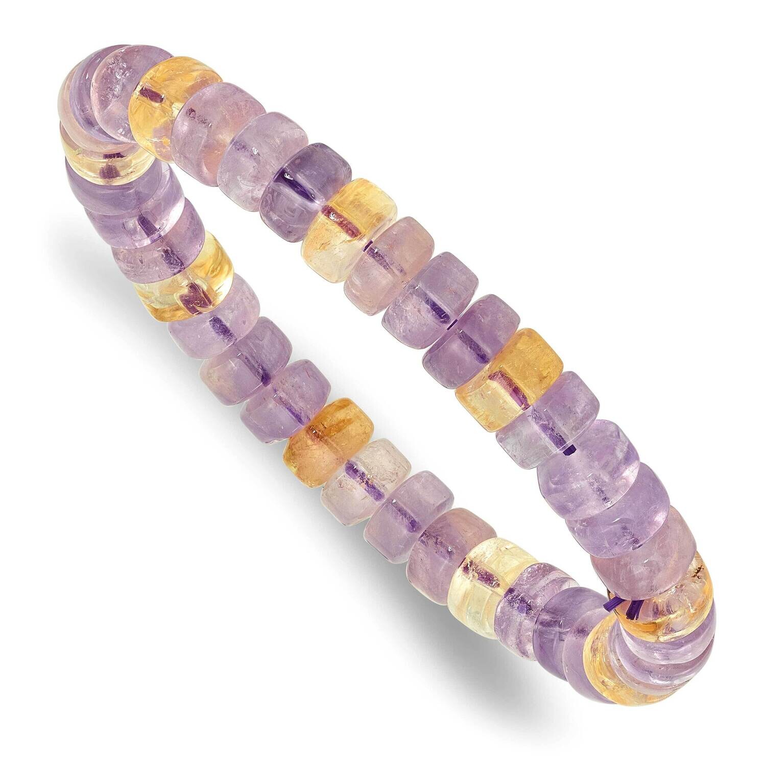 Ametrin 8mm Beaded Stretch Bracelet QH5734, MPN: QH5734,
