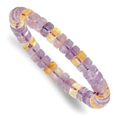 Ametrin 8mm Beaded Stretch Bracelet QH5734, MPN: QH5734,