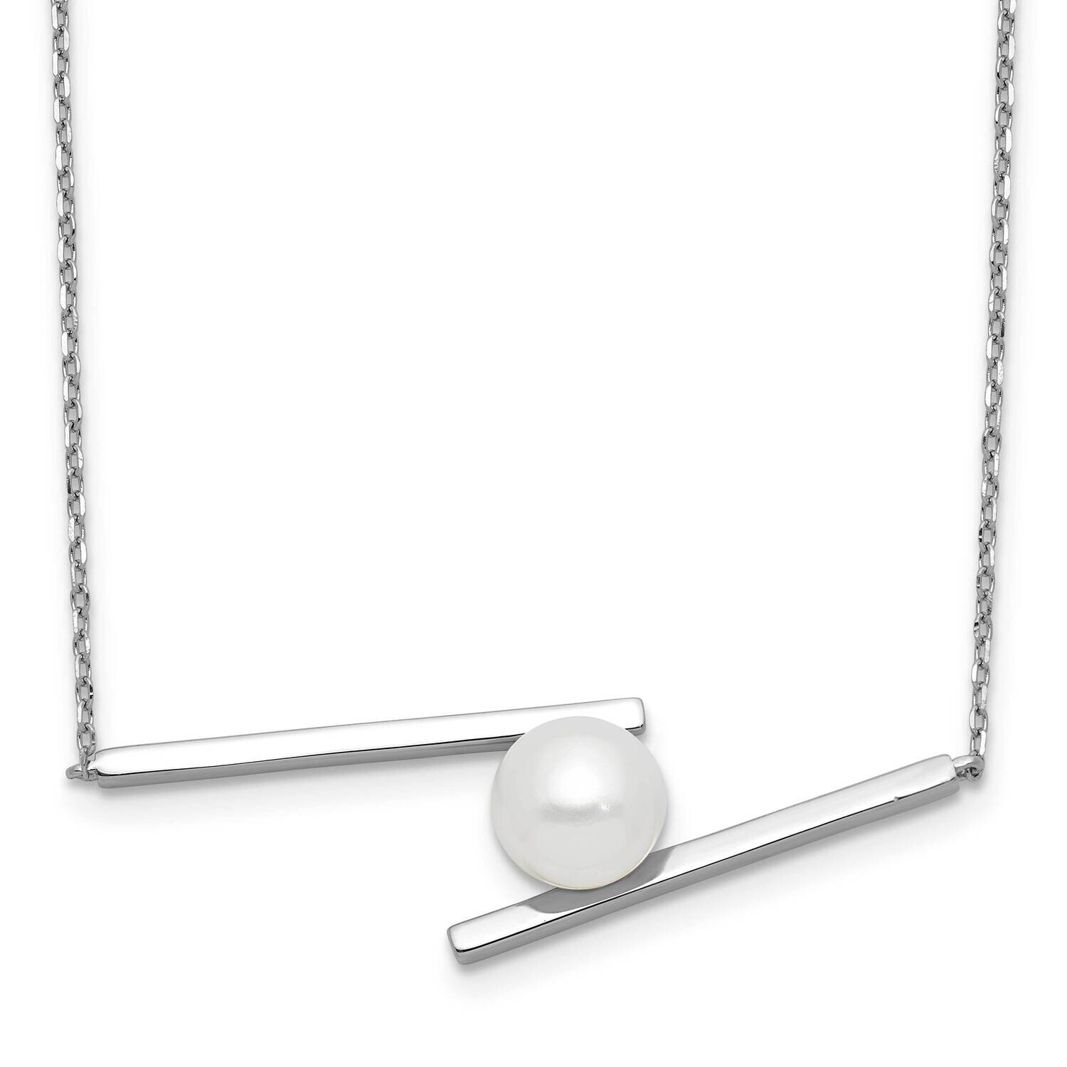 8-9mm Fwc Pearl 16 Inch 1.5 Inch Extension Necklace Sterling Silver Rhodium-Plated QH5804-16, MPN: …