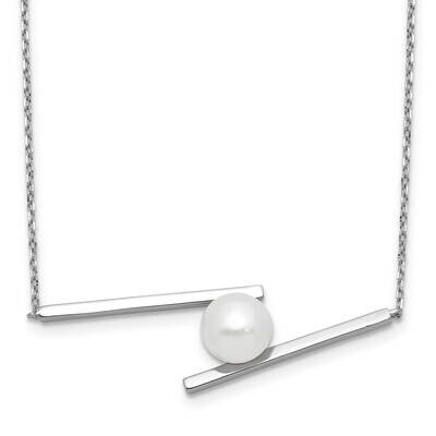 8-9mm Fwc Pearl 16 Inch 1.5 Inch Extension Necklace Sterling Silver Rhodium-Plated QH5804-16, MPN: …