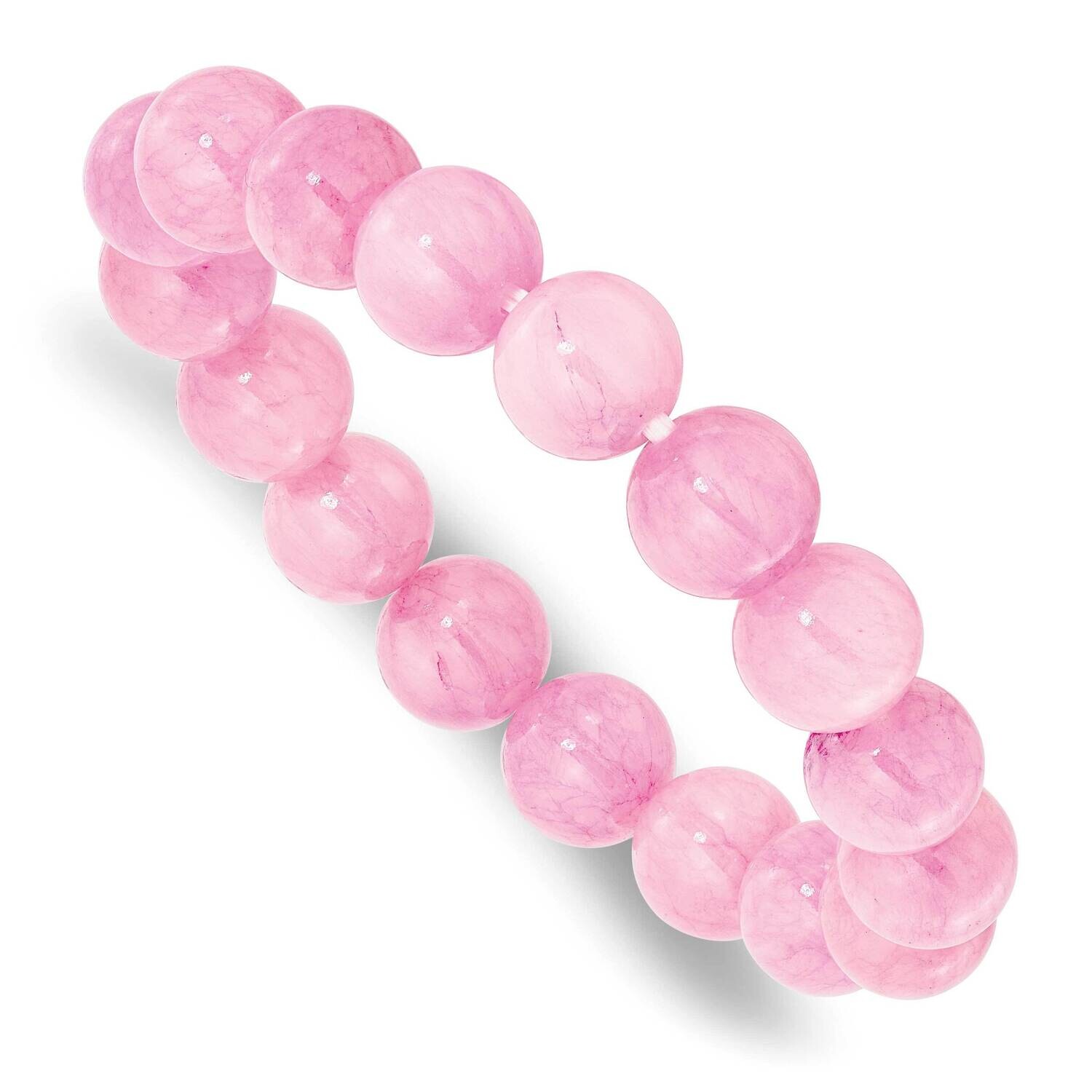 Pink Rose Quartz 10.00mm Beaded Stretch Bracelet QH5726, MPN: QH5726,
