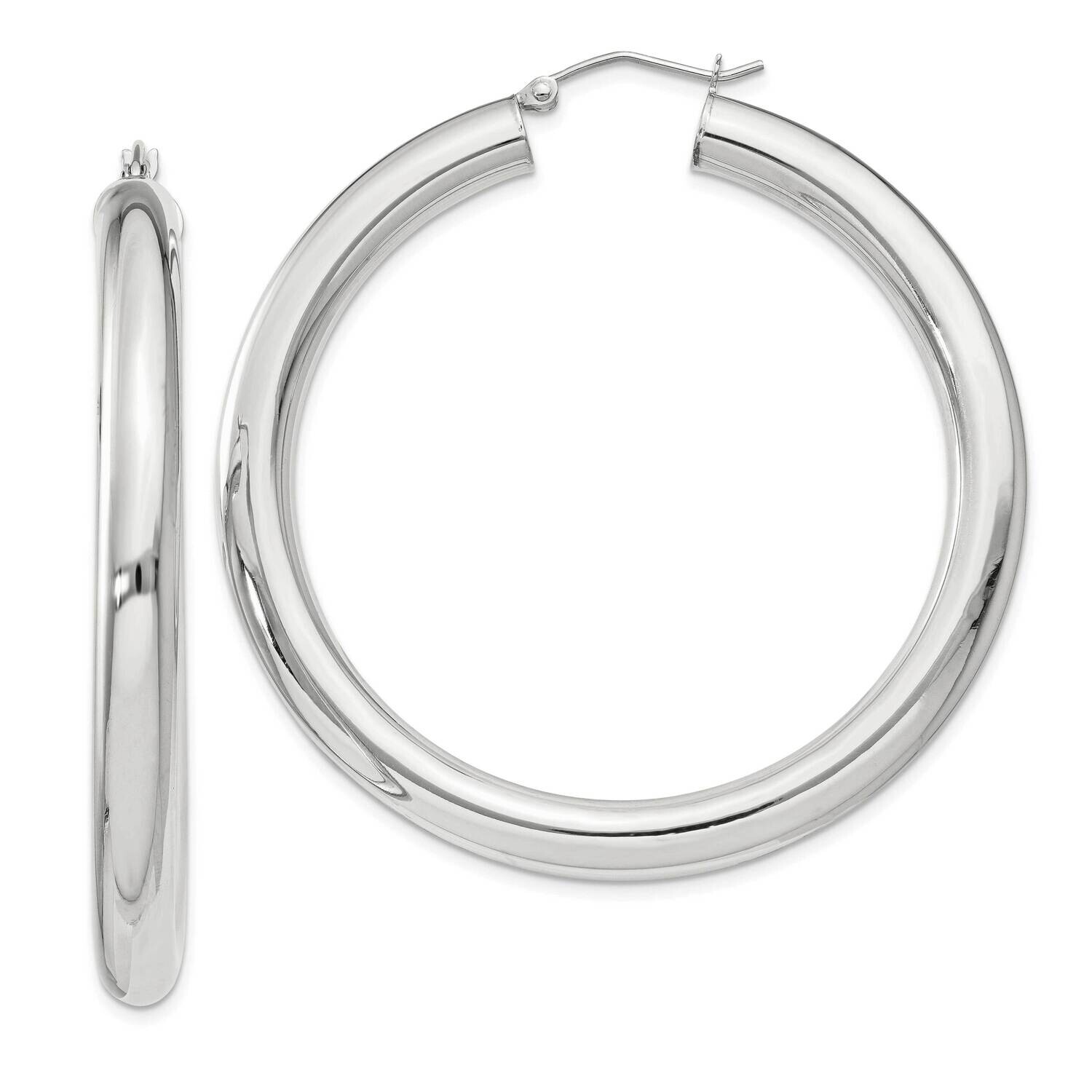 5mm Round Hoop Earrings Sterling Silver QE822SP
