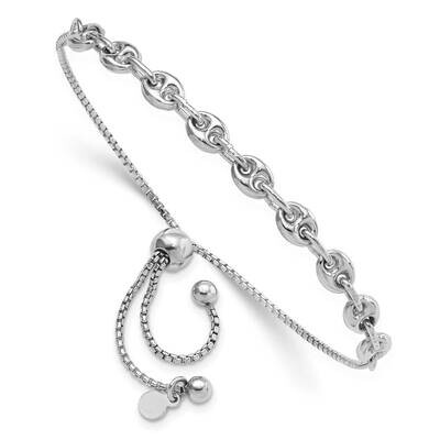 Fancy Adjustable Bracelet Sterling Silver Rhodium-Plated QG6259, MPN: QG6259,