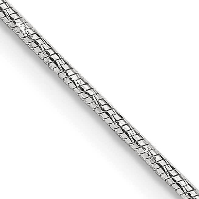 1.25mm Diamond-Cut Snake Chain 22 Inch Sterling Silver QFS16-22, MPN: QFS16-22,
