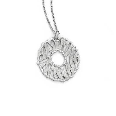 Leslie&#39;s Matte Diamond-Cut 2 Inch Extender Necklace Sterling Silver QLF576-16, MPN: QLF576-16, 1911…