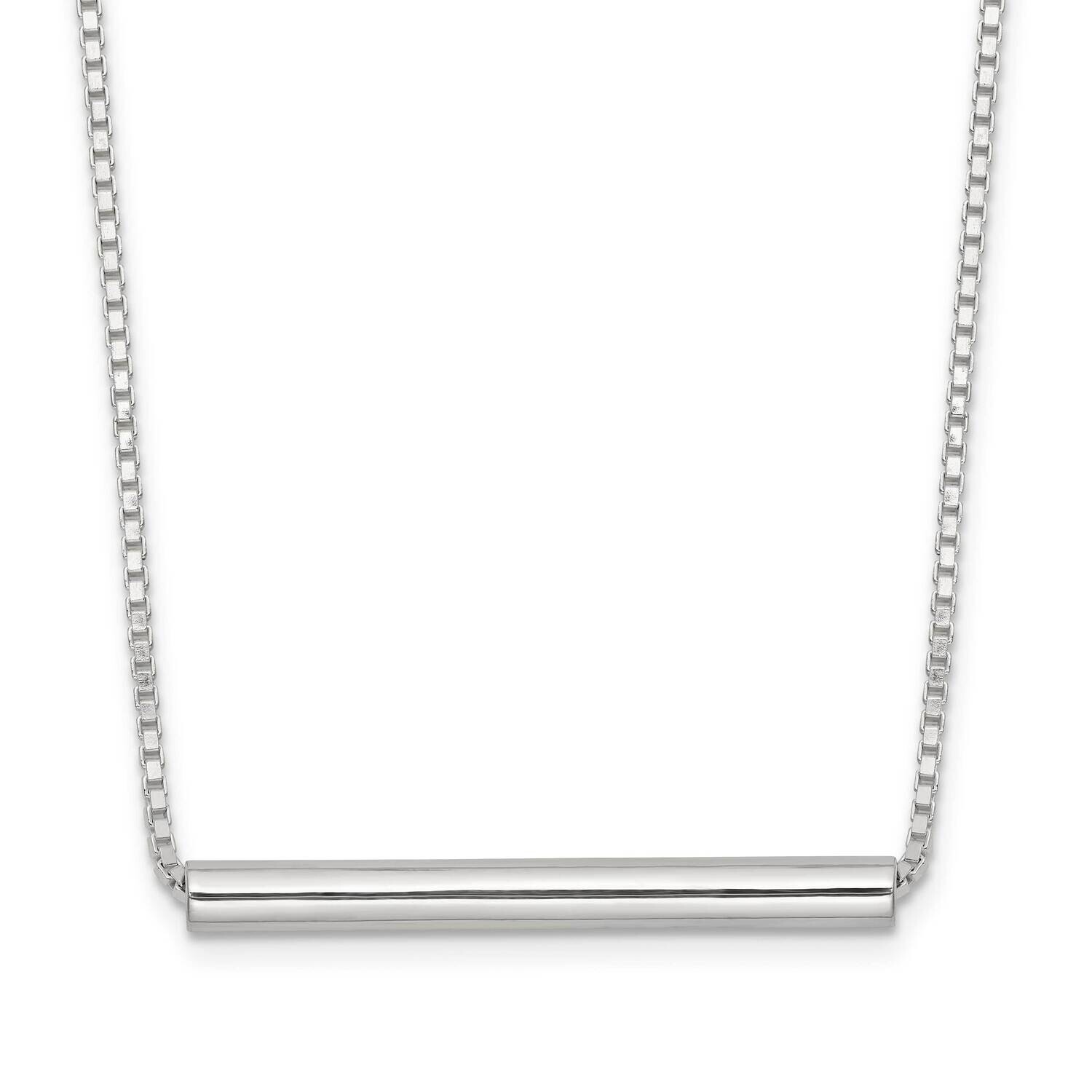 Slide Bar Necklace Sterling Silver Polished QG6636-16.5, MPN: QG6636-16.5,