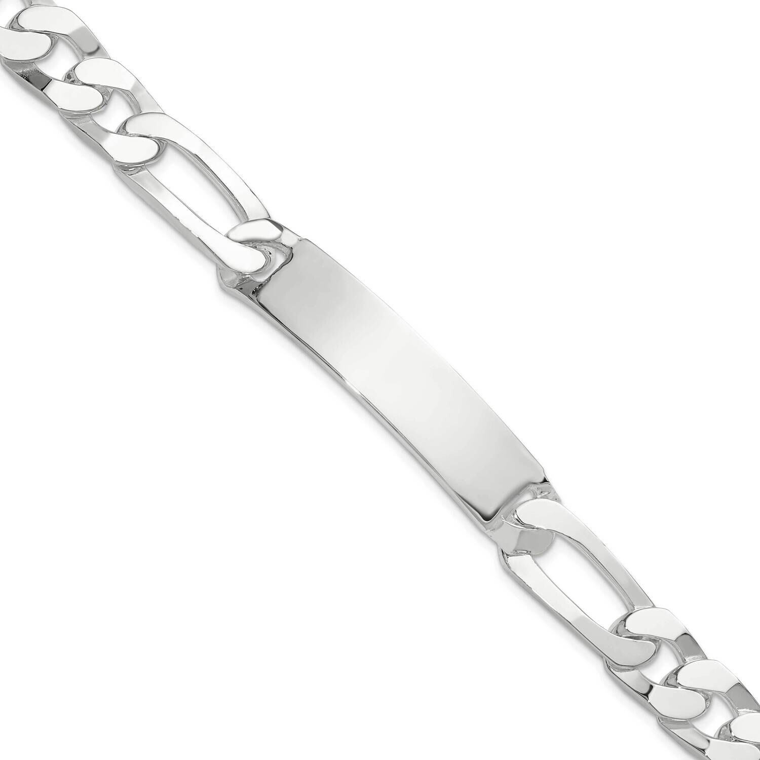 8.5 Inch Figaro Id Bracelet Sterling Silver QID245-8.5 by Men&#39;s Jewelry and Accessories, MPN: QID24…
