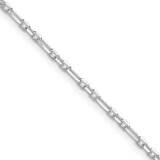 Diamond-Cut 2mm 3 Short Plus 1 Long Cable Link Chain 20 Inch Sterling Silver QFL060-20, MPN: QFL060…