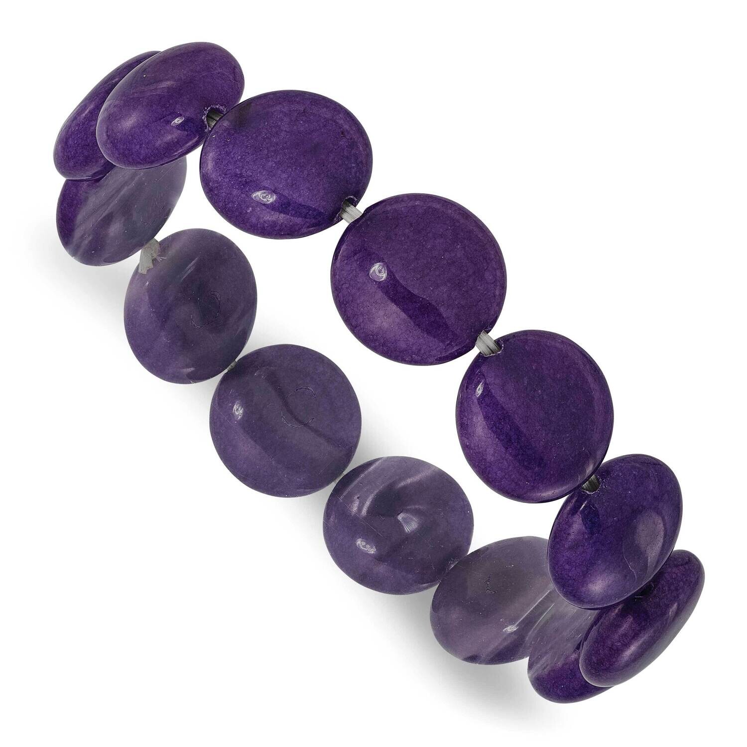 Purple Quartz 14.00mm Beaded Stretch Bracelet QH5738, MPN: QH5738,