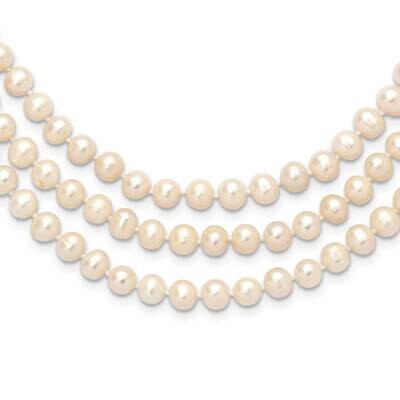 7-8mm White Freshwater Cultured Pearl 76 Inch Slip On Necklace QH5774, MPN: QH5774,