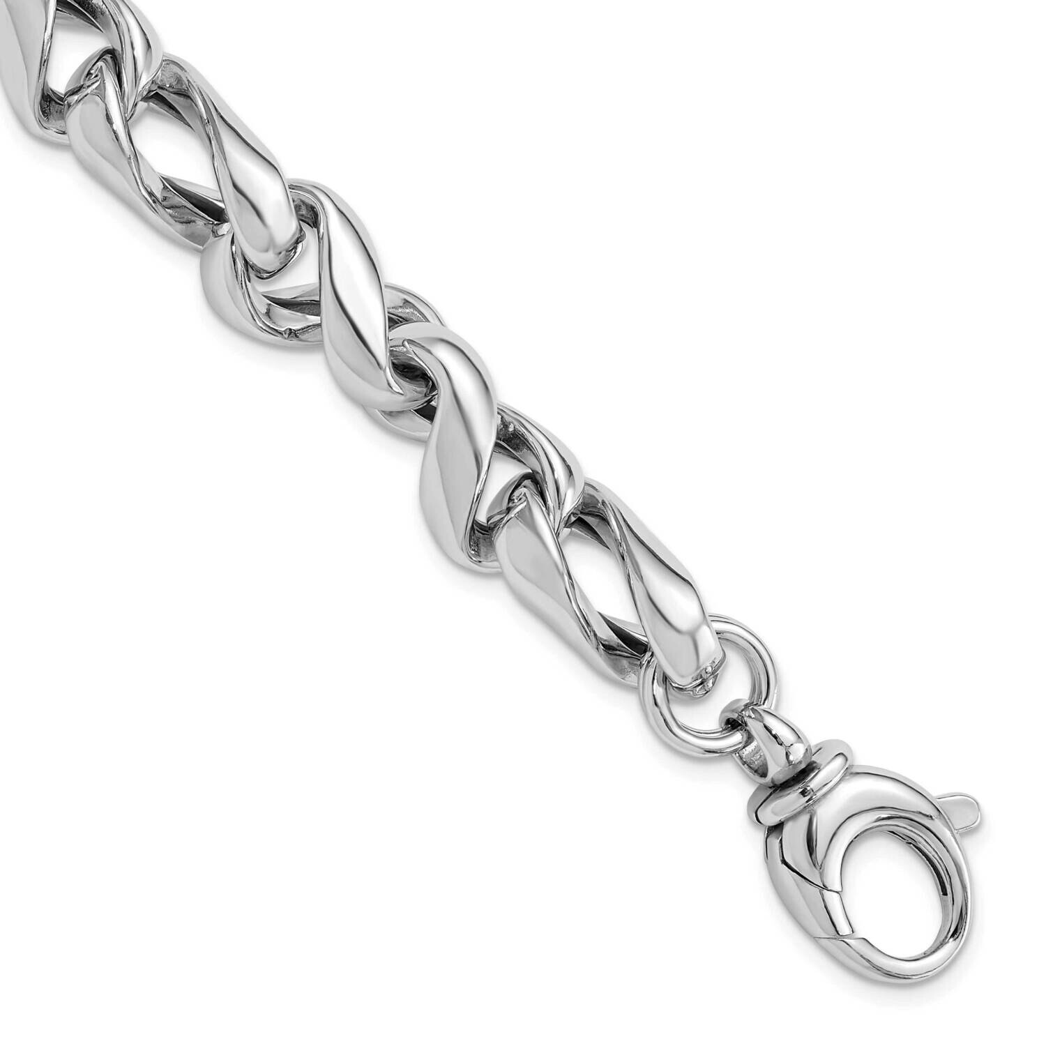 Hollow Link 7.5 Inch .5 Inch Extension Bracelet Sterling Silver Rhodium-Plated QG6406-7.5, MPN: QG6…