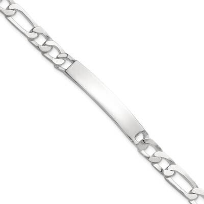 7 Inch Figaro Id Bracelet Sterling Silver QID244-7, MPN: QID244-7,