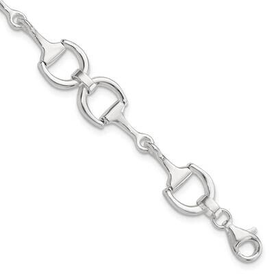 Fancy Link 7.5 Inch Bracelet Sterling Silver QG6413-7.5, MPN: QG6413-7.5,