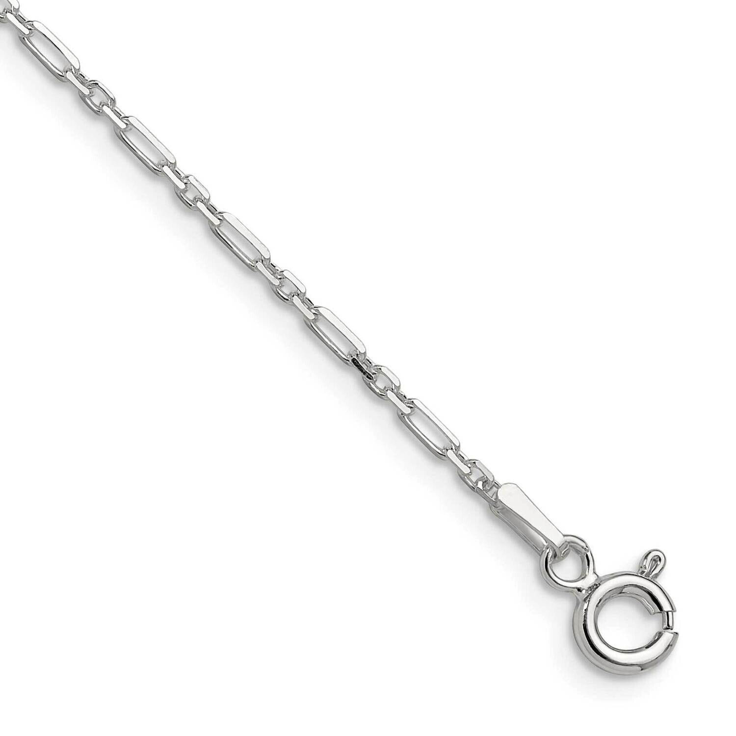 Diamond-Cut 1.75mm 3 Short Plus 1 Long Cable Link Chain 16 Inch Sterling Silver QFL050-16, MPN: QFL…