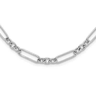 Open Link 18 Inch 2 Inch Extender Necklace Sterling Silver Rhodium-Plated QG6515-18, MPN: QG6515-18,