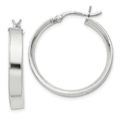 4.25X25Hoop Earrings Sterling Silver QE8144SP, MPN: QE8144SP,