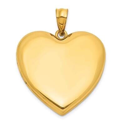 1 20 Gold Filled Polished Satin 24mm Heart Locket QLS1188, MPN: QLS1188,