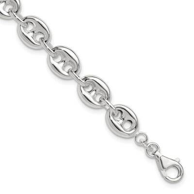 Fancy Link Bracelet 7.5 Inch Sterling Silver Polished QG6414-7.5, MPN: QG6414-7.5,