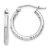 2mm Round Hoop Earrings Sterling Silver QE4376SP, MPN: QE4376SP,