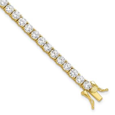 Gold-Tone 4mm CZ 7.5 Inch Tennis Bracelet Sterling Silver QG6432GP-7.5, MPN: QG6432GP-7.5, 19690410…