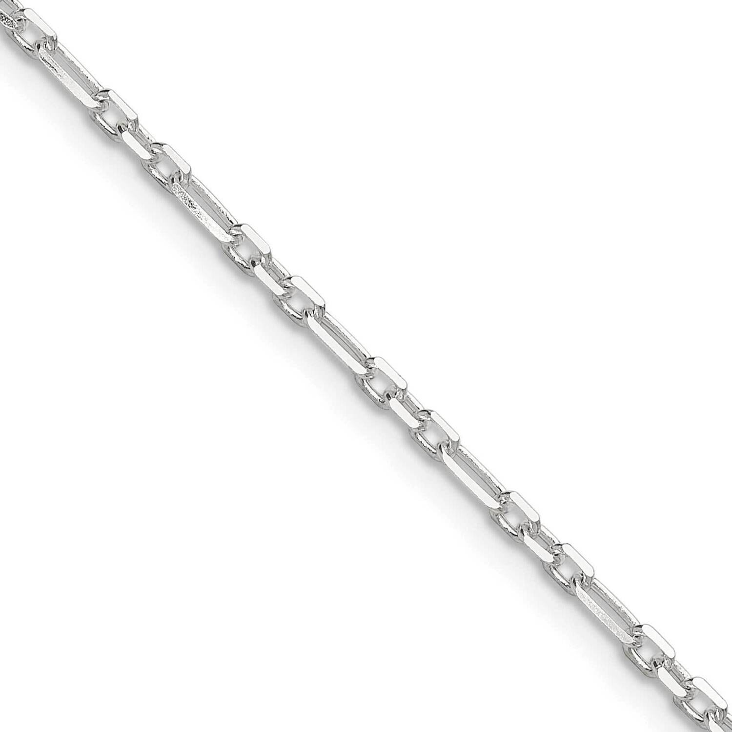 Diamond-Cut 2mm 3 Short Plus 1 Long Cable Link Chain 24 Inch Sterling Silver QFL060-24, MPN: QFL060…