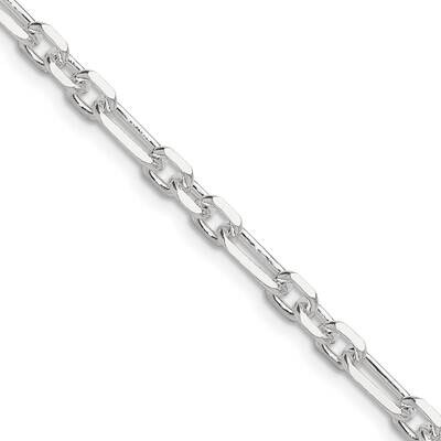 Diamond-Cut 4.5mm 3 Short Plus 1 Long Cable Link Chain 24 Inch Sterling Silver QFL120-24, MPN: QFL1…
