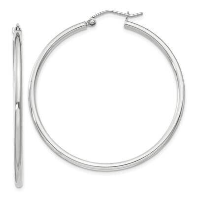 2mm Round Hoop Earrings Sterling Silver QE805SP, MPN: QE805SP,