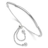 Bar Beaded Adjustable Bracelet Sterling Silver Polished QG6263, MPN: QG6263,