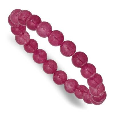 Strawberry Quartz 8.50mm Beaded Stretch Bracelet QH5727, MPN: QH5727,
