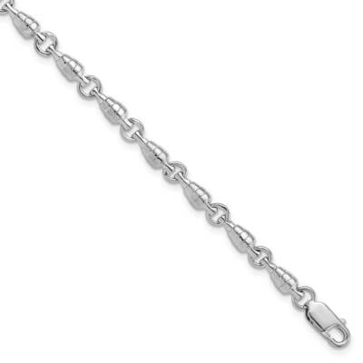 Swivel Link Bracelet 7.5 Inch Sterling Silver Polished QH5610-7.5, MPN: QH5610-7.5, 637218182503