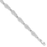 Flip-Flop Bracelet 7.25 Inch Sterling Silver Polished QH5581-7.25, MPN: QH5581-7.25, 637218146710