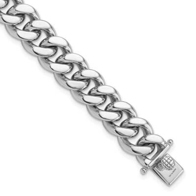 Curb Link Men&#39;s 8.5 Inch Bracelet Sterling Silver Rhodium-Plated QG6233-8.5 by Men&#39;s Jewelry and Ac…