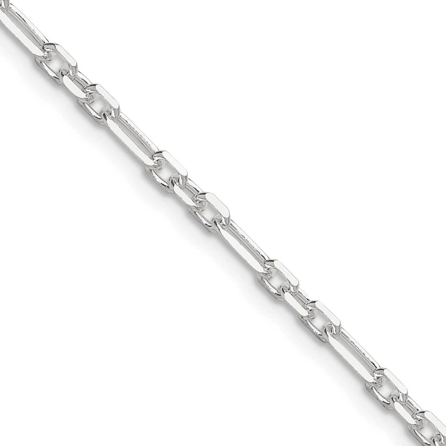 Diamond-Cut 3mm 3 Short Plus 1 Long Cable Link Chain 20 Inch Sterling Silver QFL080-20, MPN: QFL080…